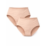 Cupid Womens 2-Pack Modern Light Shaping Briefs, Sizes S-2XL