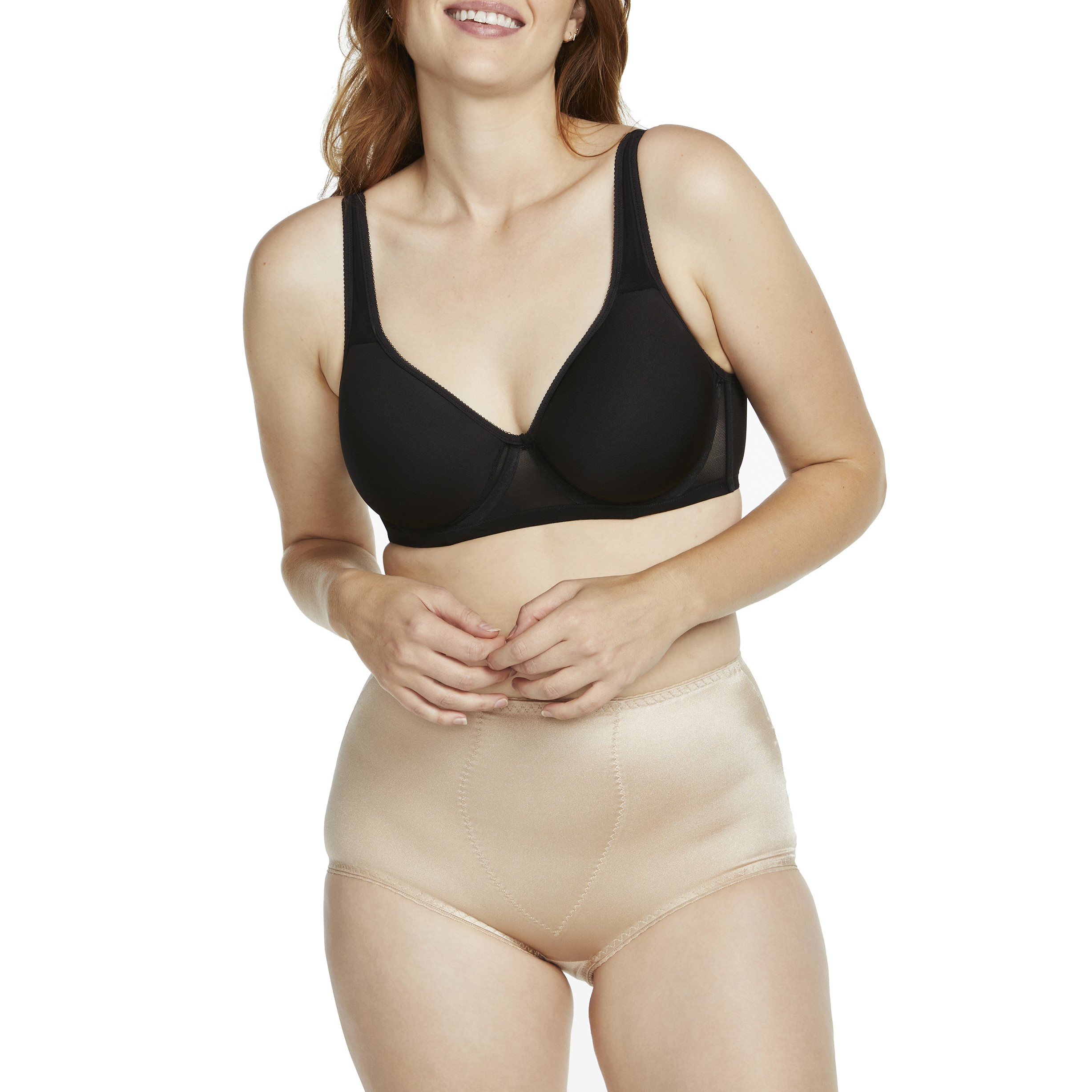 Cupid Women's 4Pack Light Control Shapewear Brief with Tummy Panel