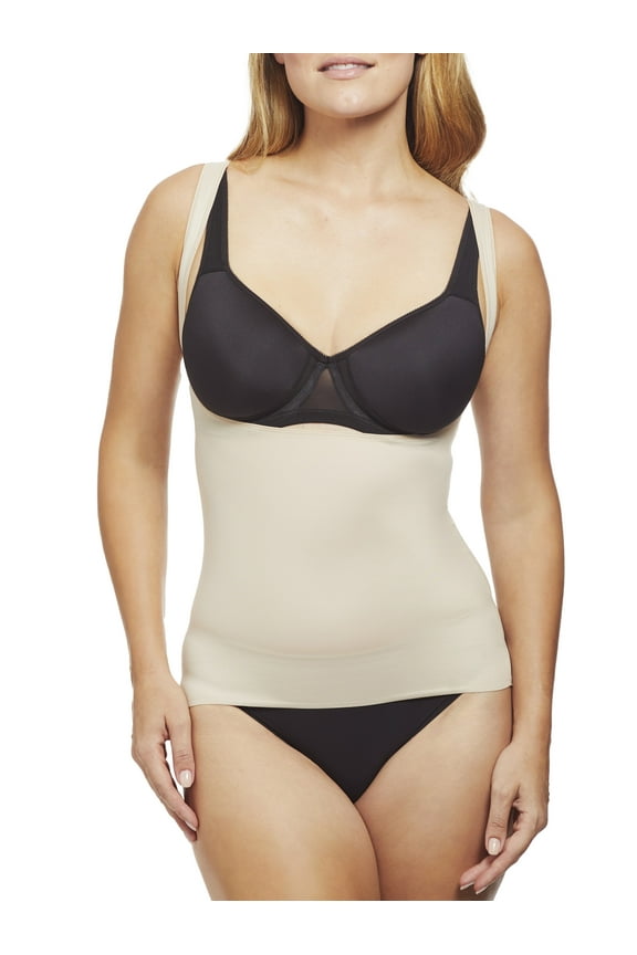 Women's Comfortable Firm Control Open-Bust Shaping Torsette Camisole Shapewear