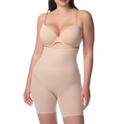 Cupid Women's Extra Firm Control Back Magic High Waist Thigh Slimmer Shapewear