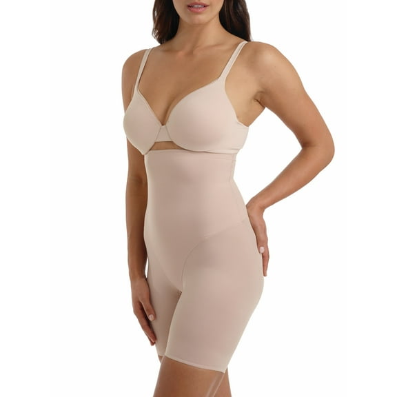 Cupid Women's Extra Firm Control Back Magic High Waist Thigh Slimmer Shapewear