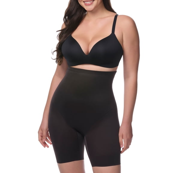 Cupid Women's Extra Firm Control Back Magic High Waist Thigh Slimmer Shapewear