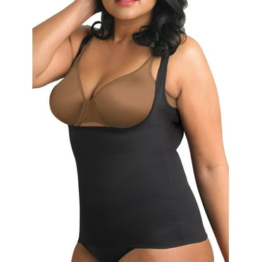 Cupid Women's Extra Firm Control Back Magic Open-Bust Shaping Torsette Camisole Top Shapewear