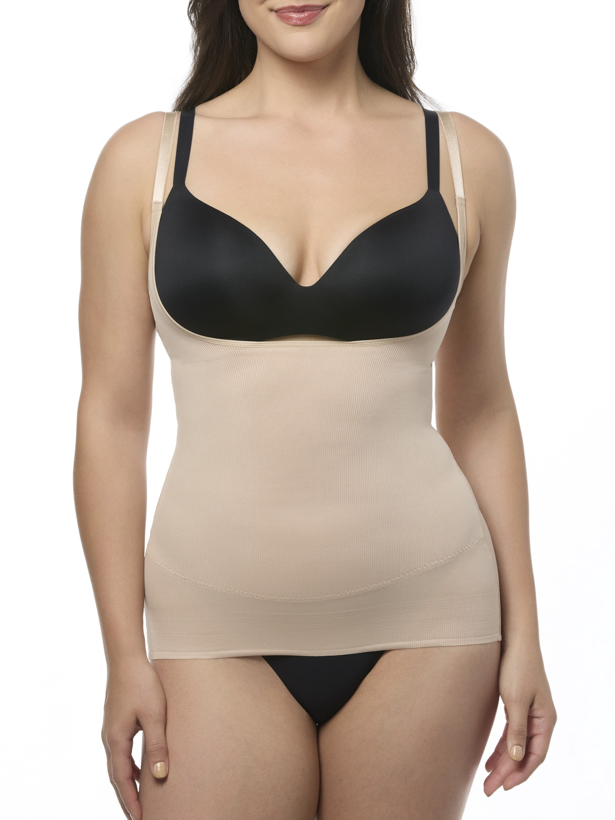 Cupid Women's Extra Firm Control Back Magic Open-Bust Shaping