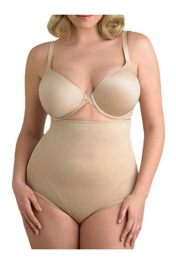 Women's Extra Firm Control Back Magic Plus Size High Waist Brief Shapewear