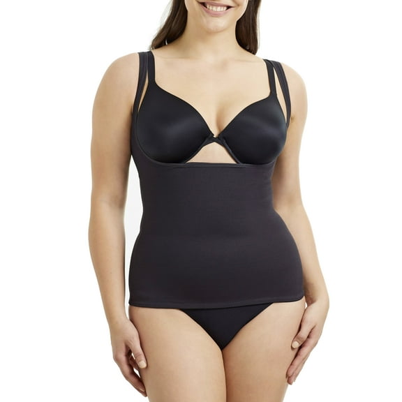 Cupid Women's Extra Firm Control Open-Bust Shaping Torsette Camisole Shapewear