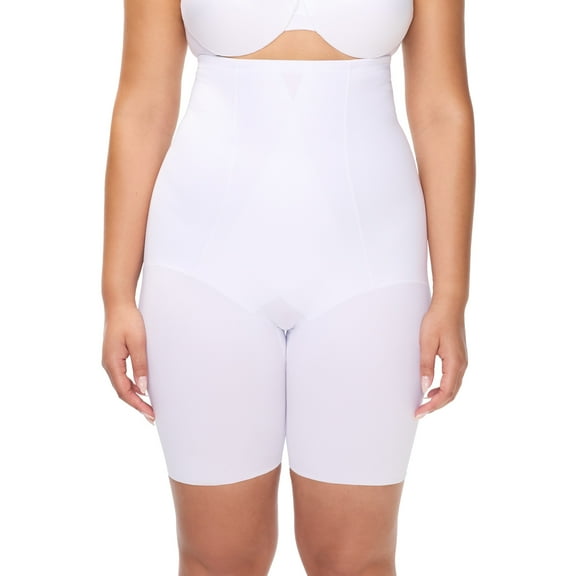 Cupid Women's Extra Firm Control Triple-Ply High Waist Thigh Slimmer Shapewear