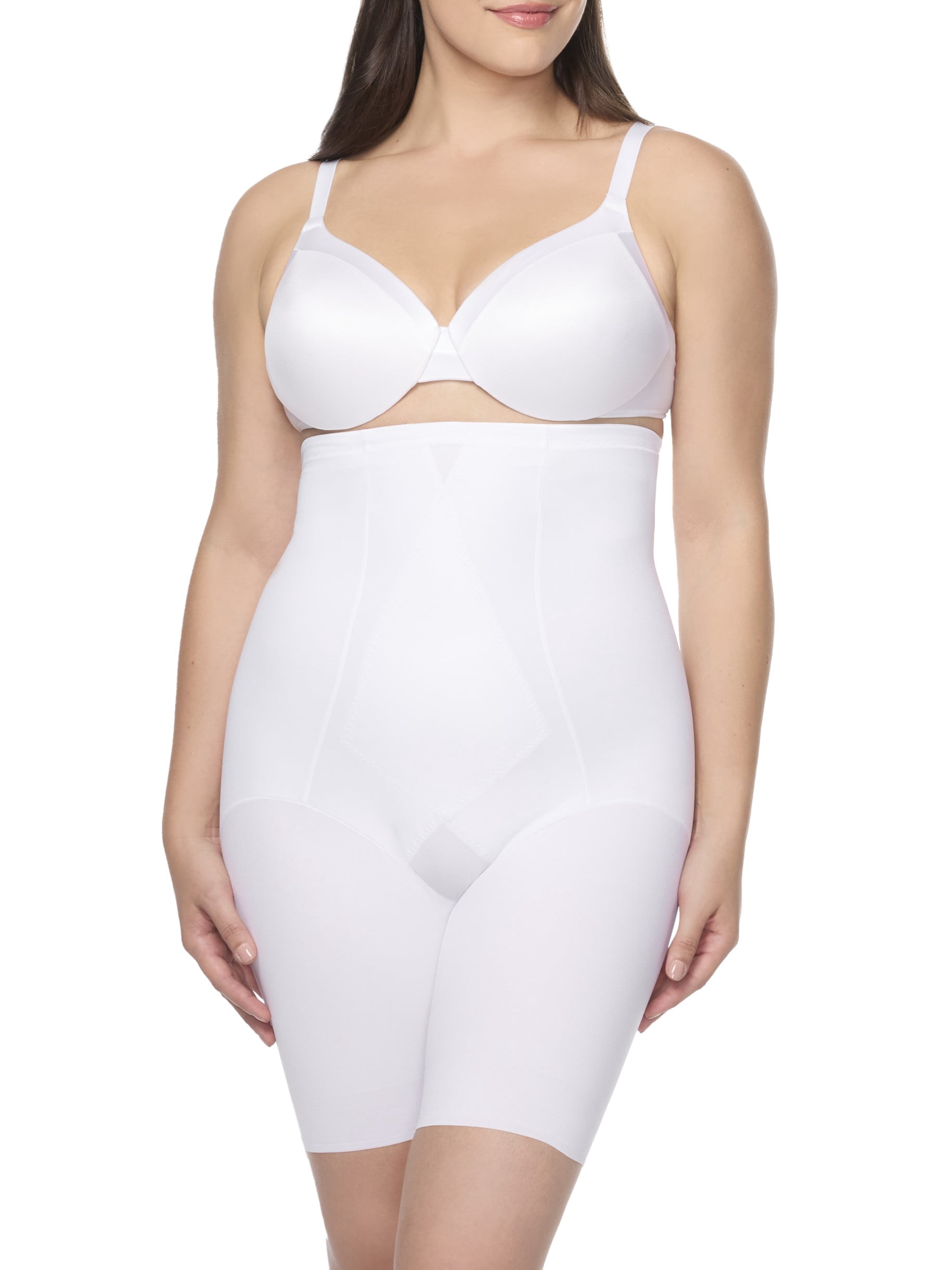 Cupid Women's Extra Firm Control Triple-Ply High Waist Thigh Slimmer Shapewear