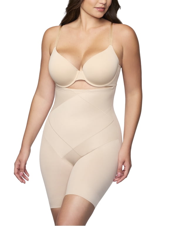Women's Tummy Tuck Extra Firm Control Shapewear, High-Waist Shaping Thigh Slimmer, Sizes S-3XL