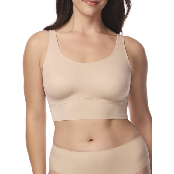 Cupid Women's Firm Control Top Shaping Scoop Neck Lounge Bra Shapewear