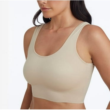 Cupid Women's Firm Control Top Shaping Scoop Neck Lounge Bra Shapewear