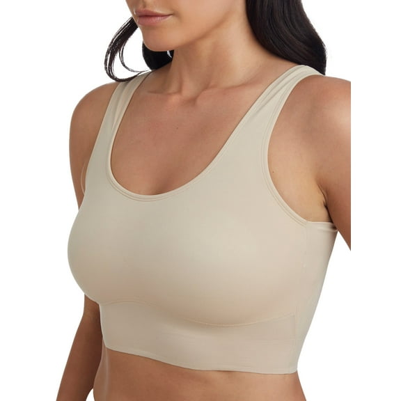 Cupid Women's Firm Control Top Shaping Scoop Neck Lounge Bra Shapewear