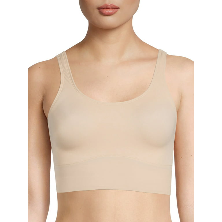Cupid Women's Firm Control Top Shaping Scoop Neck Lounge Bra