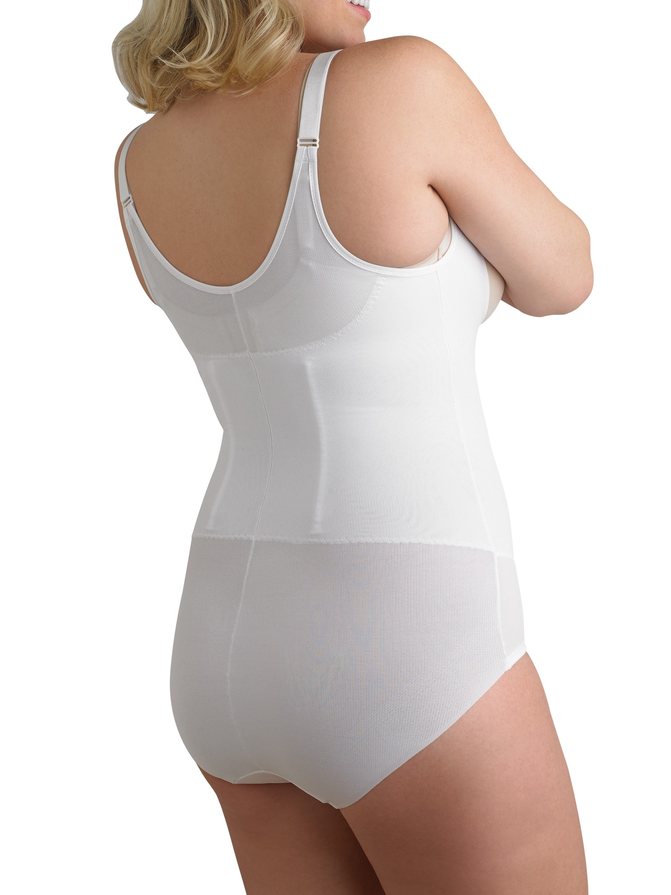 Cupid Women's Plus Size Extra Firm Control Back Magic Open-Bust