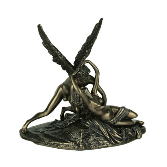 Cupid and Psyche Classic Mythology Bronze Finished Statue