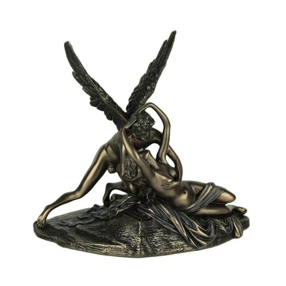 Cupid and Psyche Classic Mythology Bronze Finished Statue
