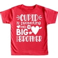 thumbnail image 1 of Cupid is Promoting Me to Big Brother Valentine's Day Shirt for Pregnancy Reveal and Baby Announcement Vintage Red Shirt 4T, 1 of 3