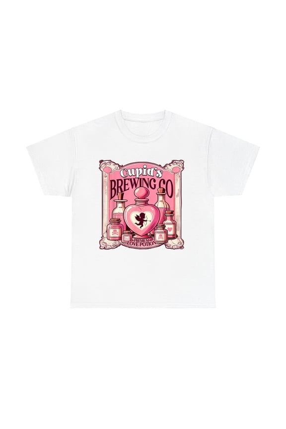 Cupid's Brewing Co Hoodie, T-Shirt, Sweatshirt, Love Potion Valentine's Day Graphic Design, Romantic Gift, Unisex S-5XL Trendy Shirt for Men and Women, Vintage Birthday Gift