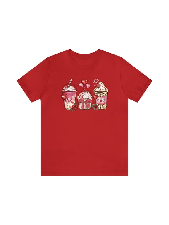 Cupid's Coffee: Valentines-themed Graphic T-Shirt for Coffee Enthusiasts