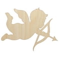 thumbnail image 1 of Cupid with Arrow Hearts Valentine's Day Silhouette Wood Shape Unfinished Piece Cutout Craft DIY Projects - 4.70 Inch Size - 1/4 Inch Thick, 1 of 7