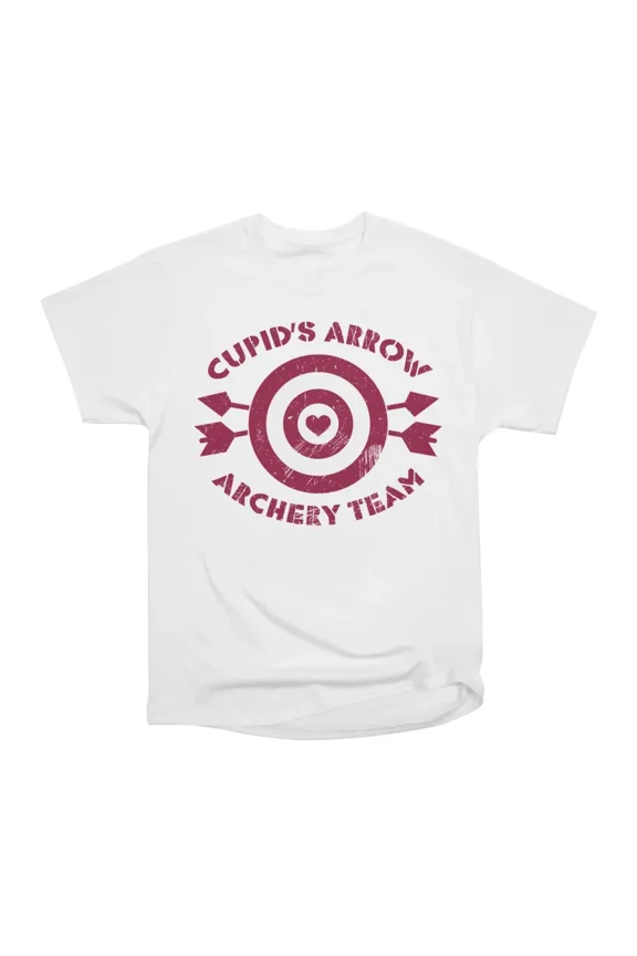 Cupids Arrow Archery Team Valentines Day Love T-Shirt Tee Gift For Him Merch For Her Appar