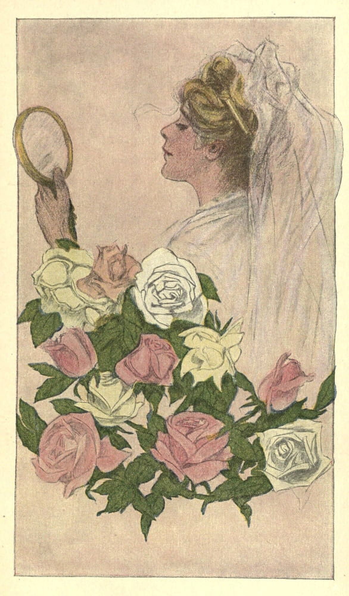 Cupids Fair-weather Booke 1911 Lady 5 Canvas Art - John Cecil Clay (18 x 24)