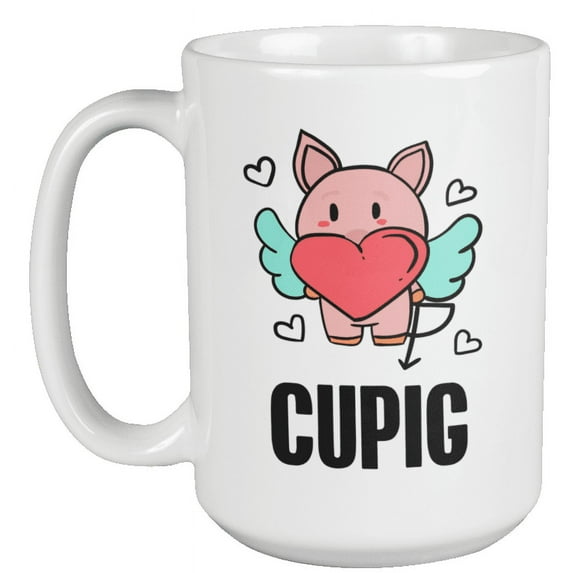 Cupig Farm Funny Coffee & Tea Giftable Mug for Farmer or Animal Lovers (15oz)