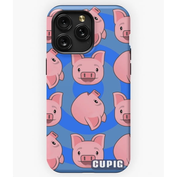 Cupig Smiley Cupid Pig Design M1047 Phone Case for iPhone 17 16 15 14 13 12 11 Pro Max