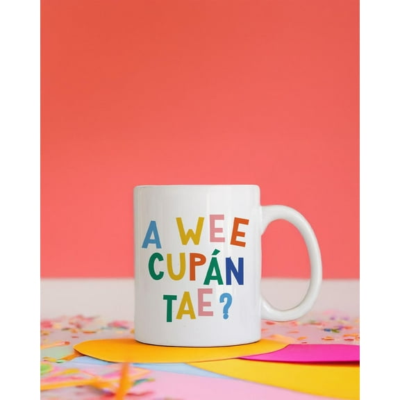 Cupin Tae Mug, Irish Language Gaeilge Tea Cup, Ireland Coffee Mug, St Patrick's Day Gift, Kitchen Drinkware