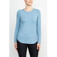 thumbnail image 1 of Cupio Crew Neck Long Sleeve Solid Knit Top-STARGAZER / M, 1 of 8