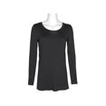 thumbnail image 1 of Cupio Scoop Neck Long Sleeve Solid Jersey Top-HTHRCHRCLG / S, 1 of 2
