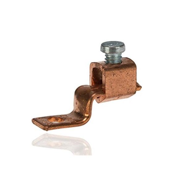 Cupper Solderless Lug Offset 6-Number 14 - Pack of 10