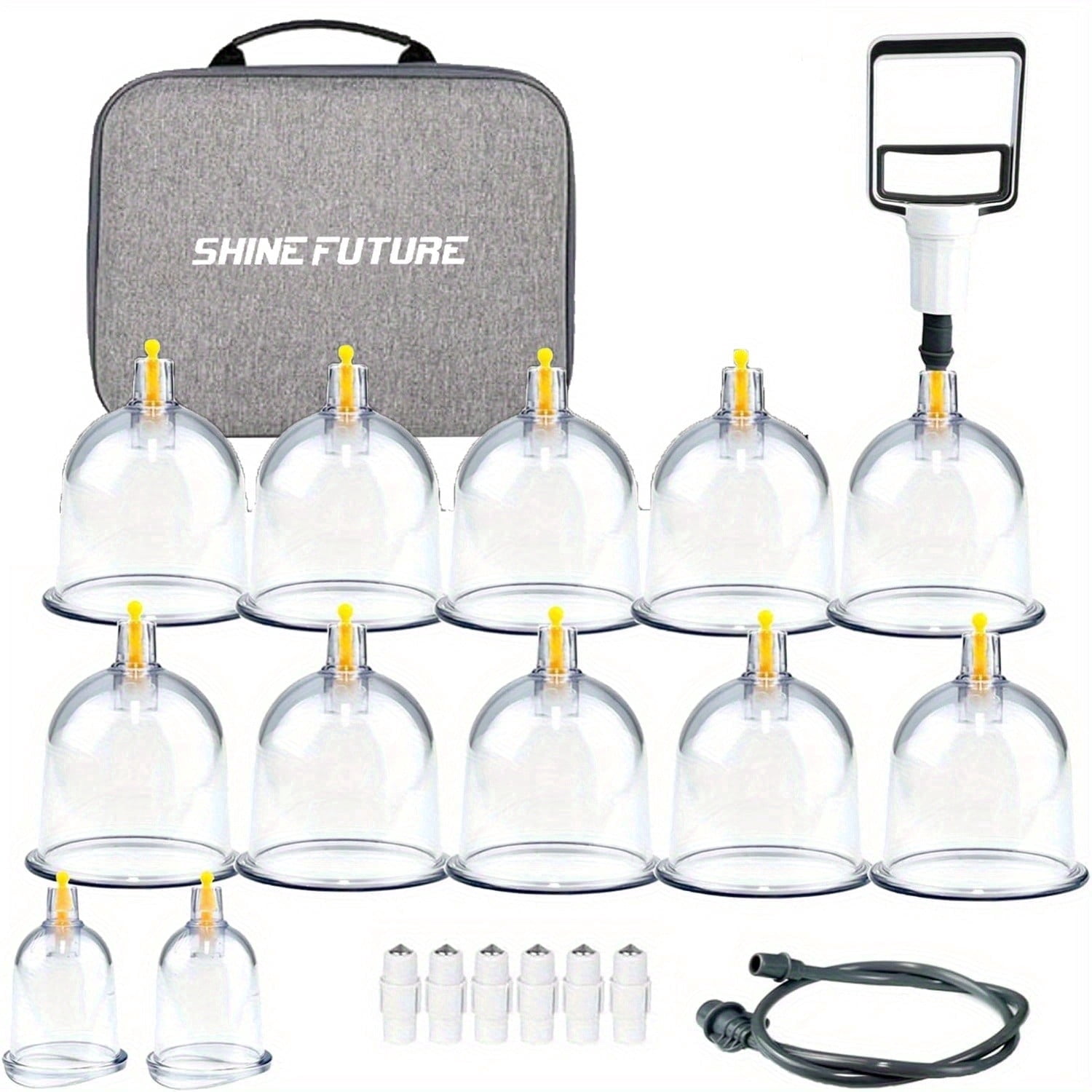 Shinefuture Cupping Set 12 Cups, Professional Cupping Kit with ...