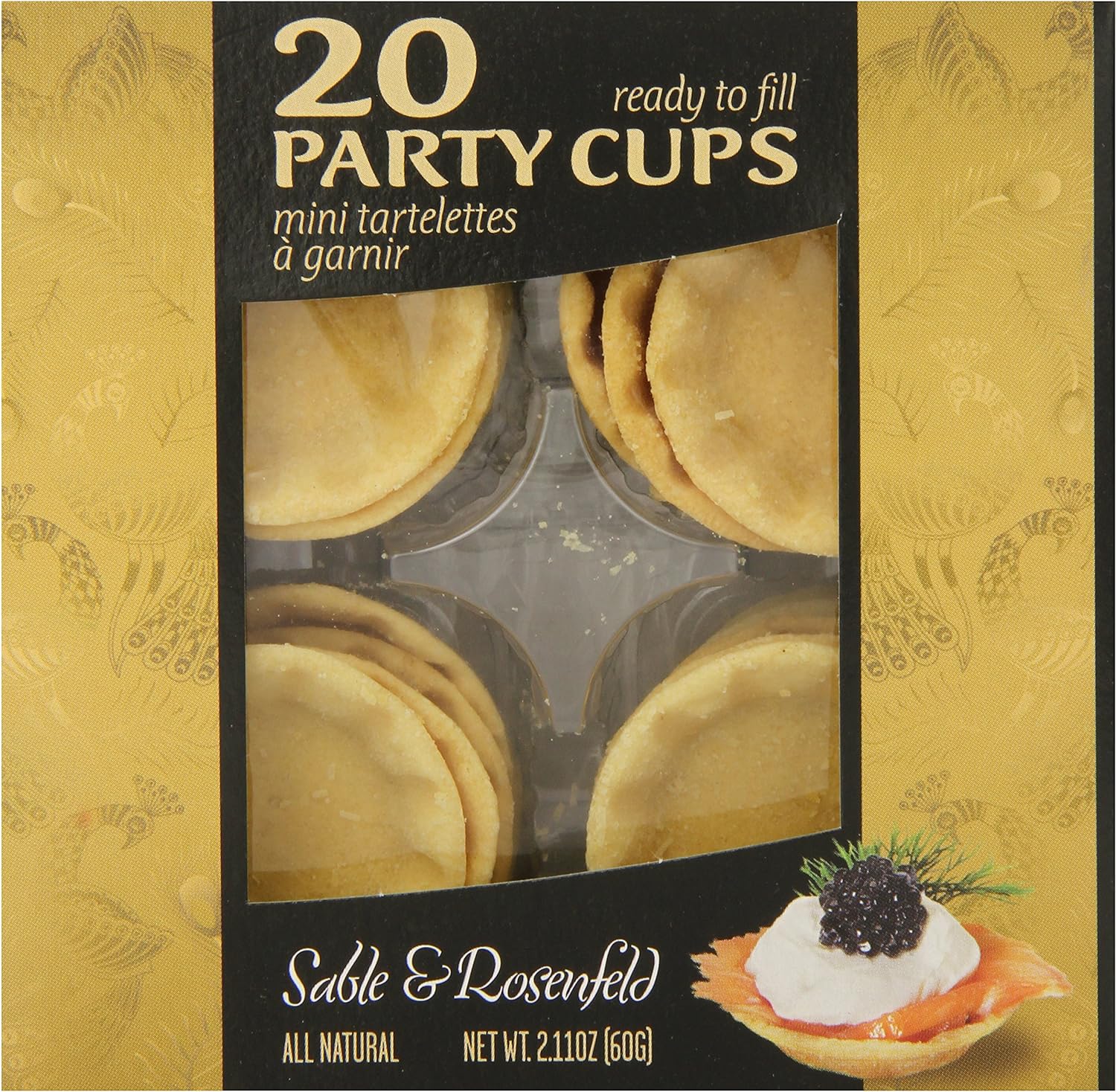 Cups 20 Mini Shells for Filling with Sweet or Savory for Mini Quiche