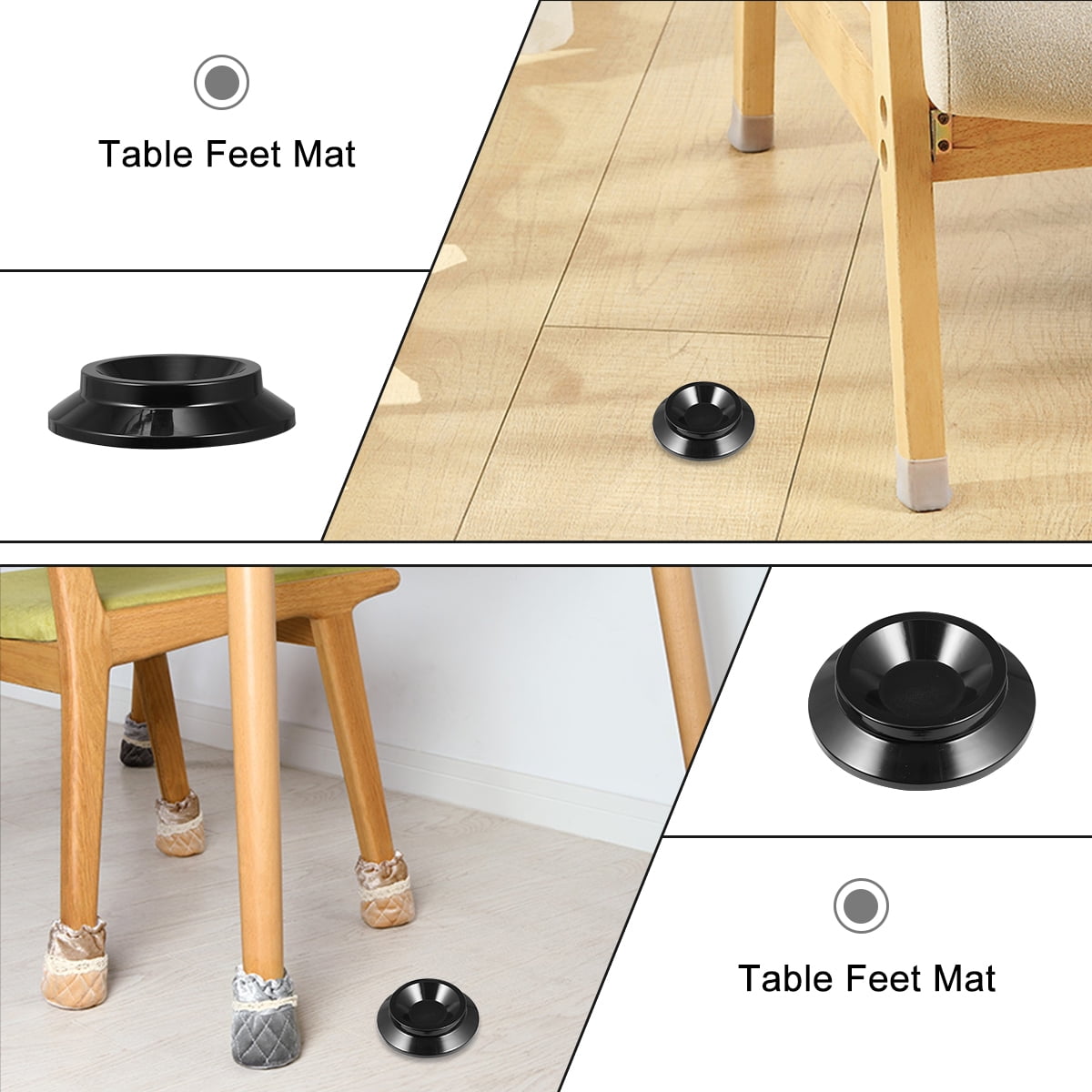 Cups Caster Leg Wooden Floors Chair Carpet Tips Castor Rubber Tips