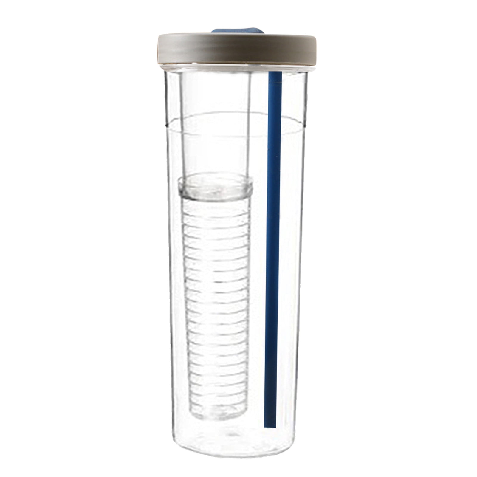 Cups Clear Water Bottle Travel Water Bottle With Straw Folding Straw Removable Strainer Cute