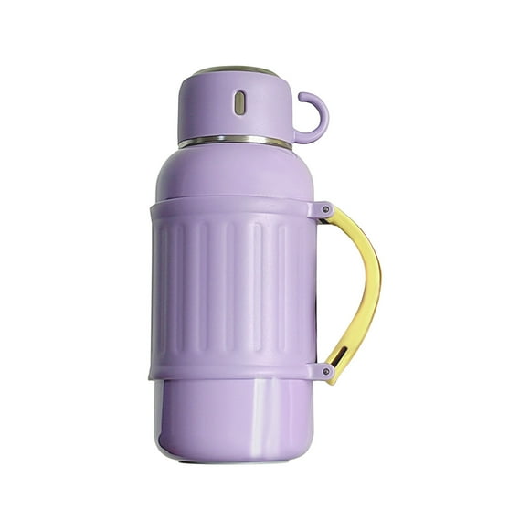 Cups Clearance! Hiroekza Sulated Gallon Jug with Handle Stainless Steel Large Double Vacuum Water Bottle for Hot Cold Drinks Wide Mouth Sweat Proof Great for Travel Camping Stainless