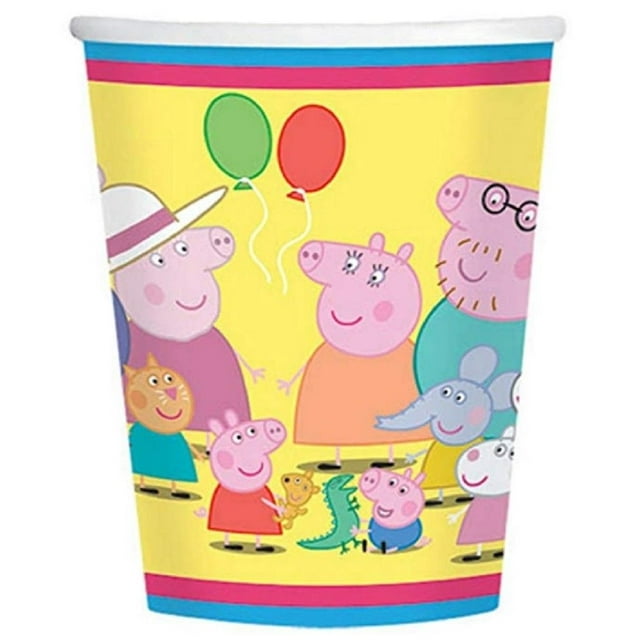 Cups - Peppa Pig - 9oz Paper - 8ct - Walmart.com