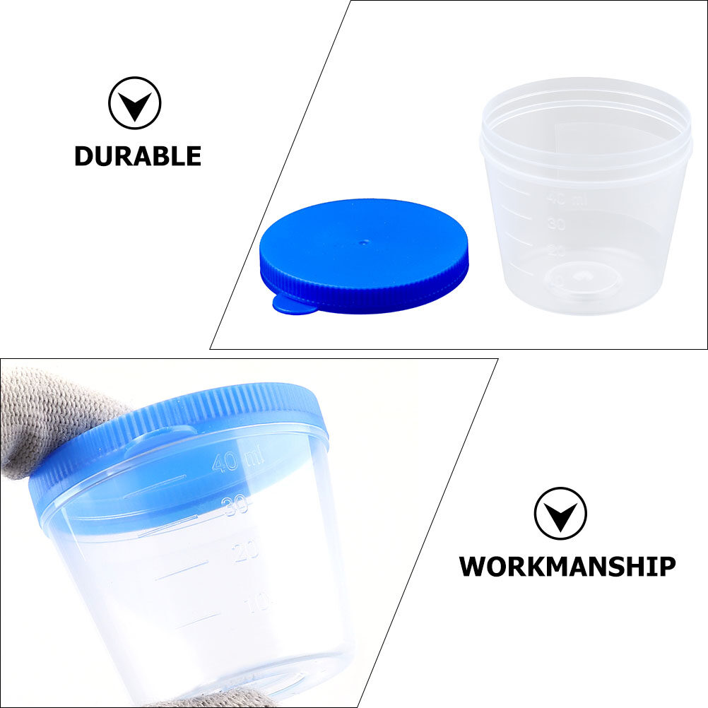 Cups Urine Specimen Sterile Sample Containers Cup Test Collection
