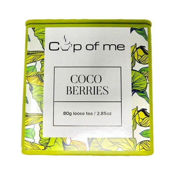 Cups of Me Berries Black Tea, Hibiscus, Cherry, Raspberry Fruity Loose leaf Tea, Herbal Tea, 2.85 oz