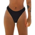 thumbnail image 1 of Cupshe Women's Bikini Bottom High Cut Mid Waist Cheeky Bathing Suit, S, 1 of 4