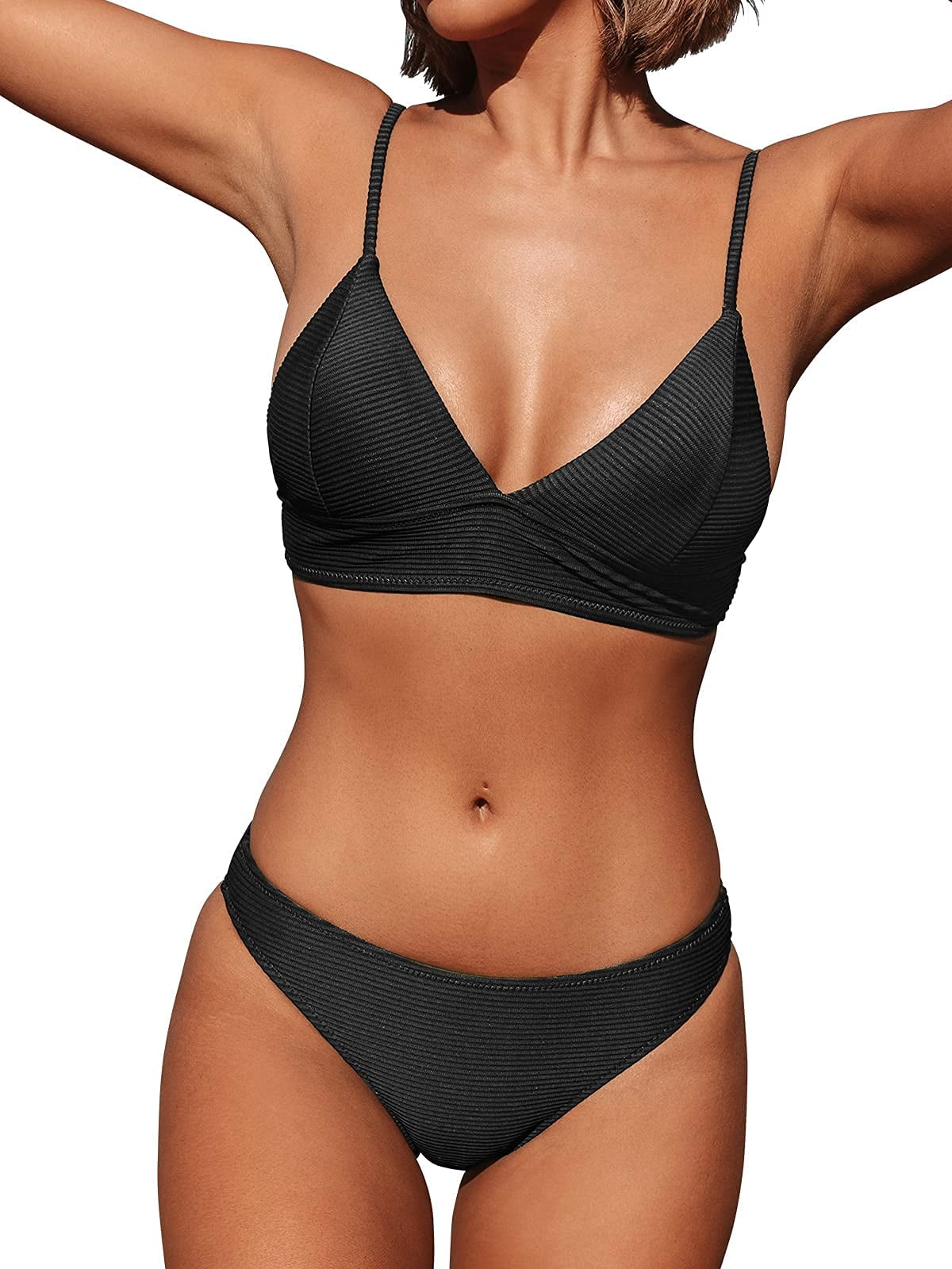 Cupshe black bikini sale