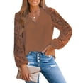 thumbnail image 1 of Cupshe Women's Floral Lace Scalloped V-Neck Top, Sizes XS-XL, 1 of 7