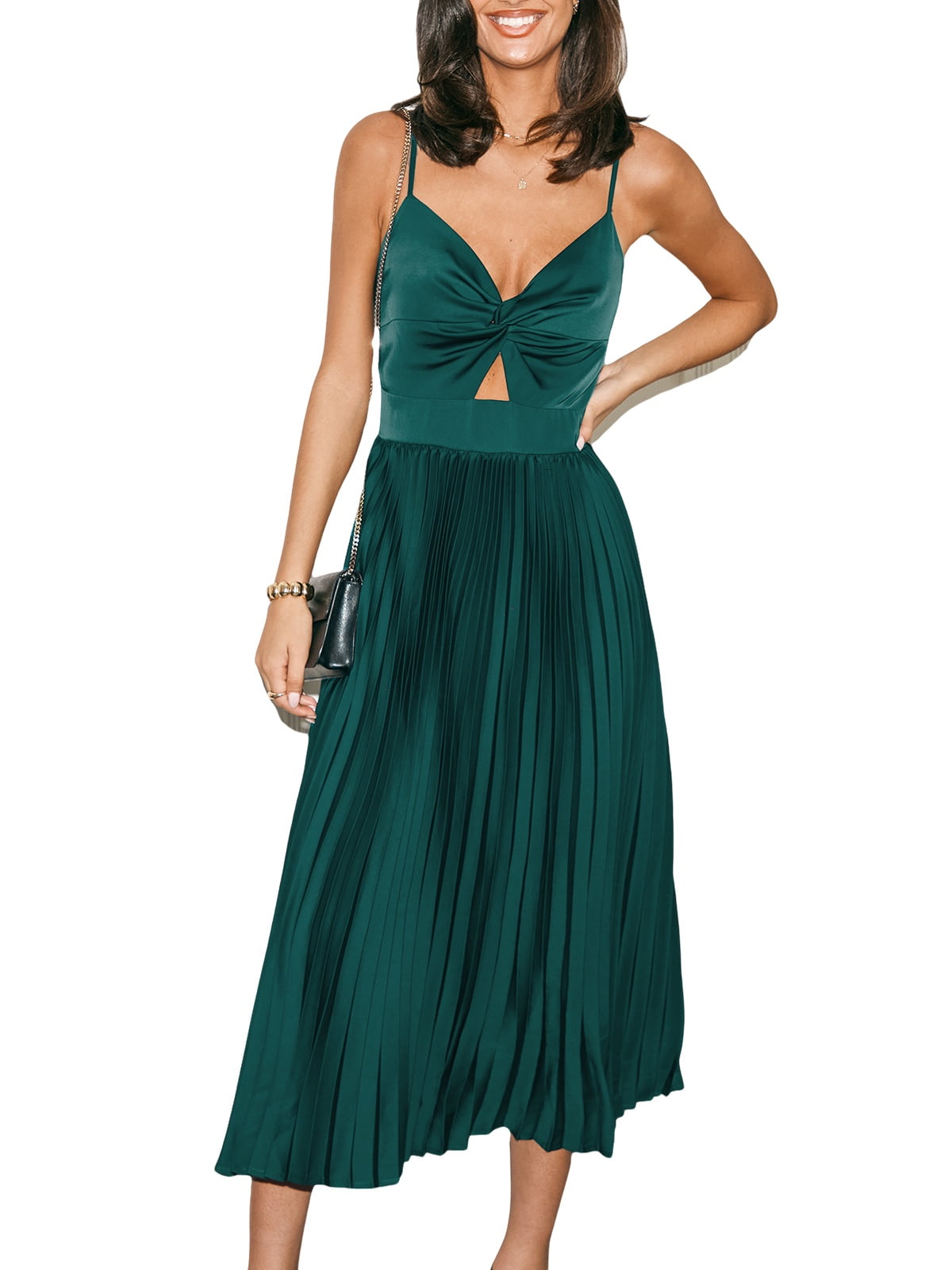 Cupshe Women's Green Satin Sweetheart Twist & Keyhole Maxi Dress, Size S-XL - Walmart.com Cupshe Women's Green Satin Sweetheart Twist & Keyhole Maxi Dress, Size S-XL - Walmart.com