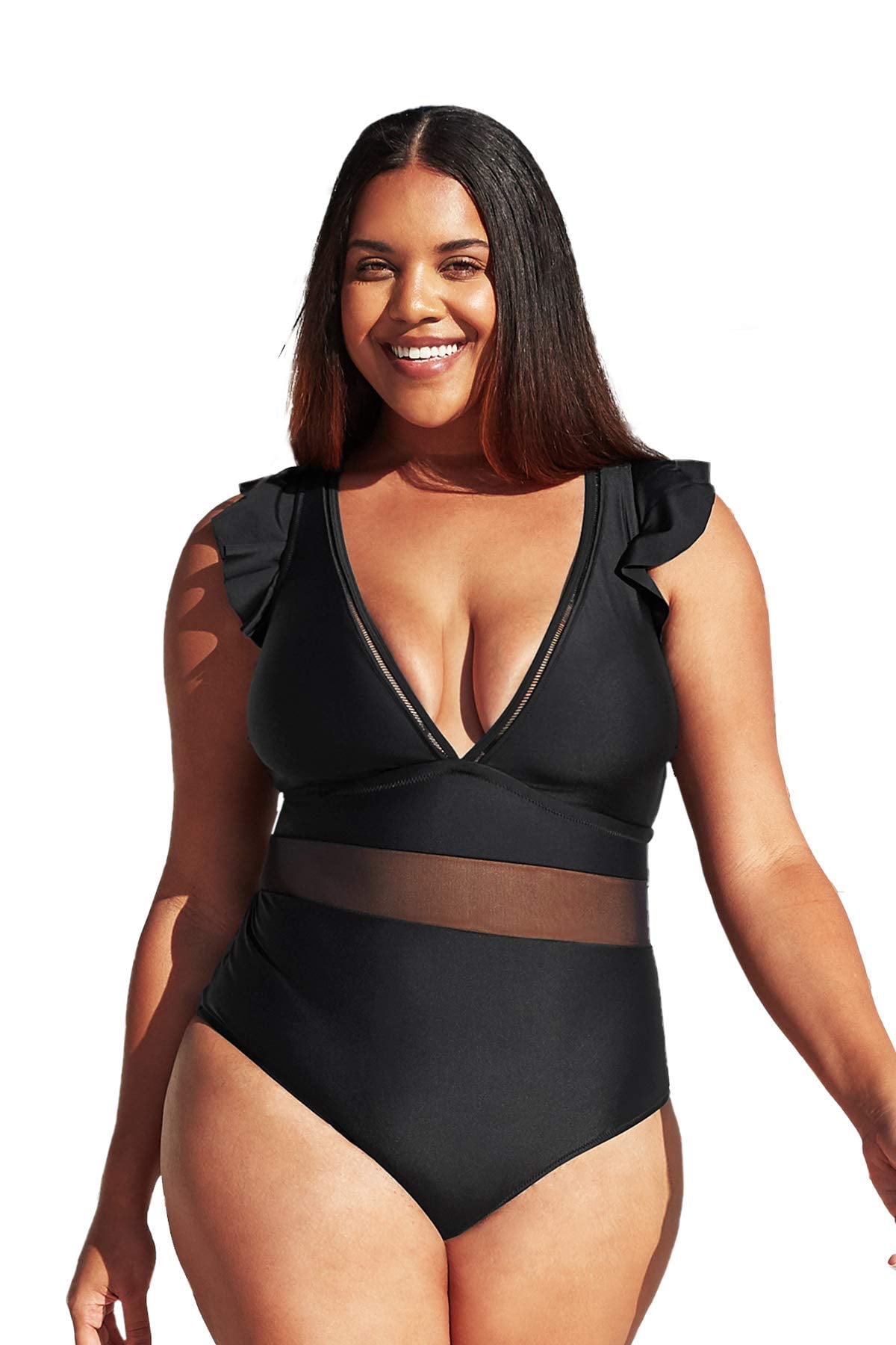 Cupshe ruffle cheap one piece