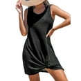 thumbnail image 1 of Cupshe Women's Sleeveless Swimsuit Coverup Waffle Knit Swimwear Beach Cover Ups Twisted Mini Dress, Size XS-XL, 1 of 6