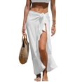thumbnail image 1 of Cupshe Women's White Side Tie Midi Sarong, One Size, 1 of 4