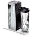 thumbnail image 1 of Cupture Crystal Click & Seal Shake Tumbler Cup for Hot or Cold Drinks - 22 oz (Black Diamond), 1 of 8