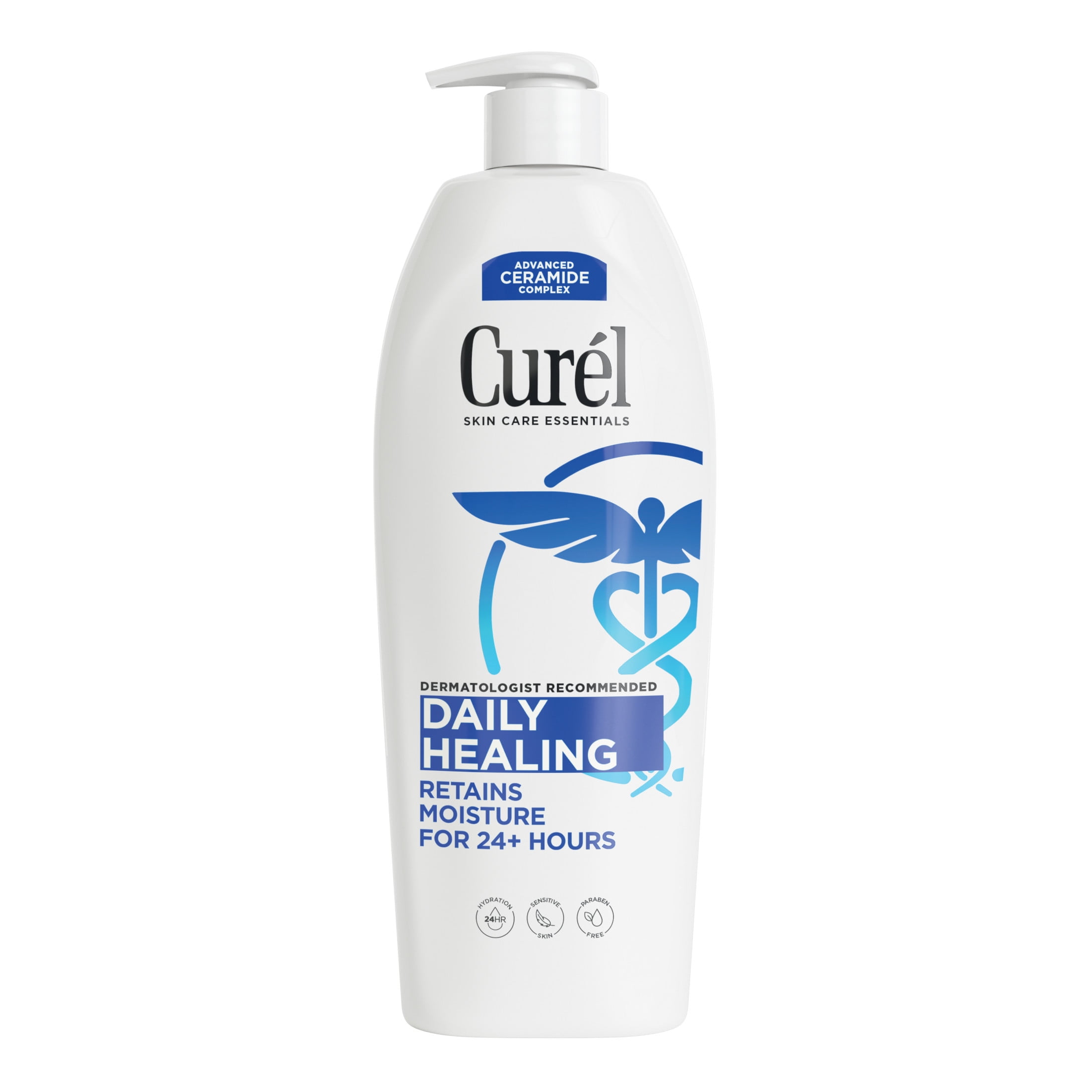 Curl Daily Healing Hand and Body Lotion forDry Skin, Dermatologist Recommended Moisturizer,20 oz