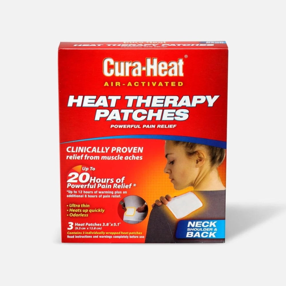 Cura-Heat Heat Therapy Patches for Neck Shoulder & Back - 3 ct